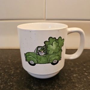 Gnome, four leaf clover, st Patrick's day mug
